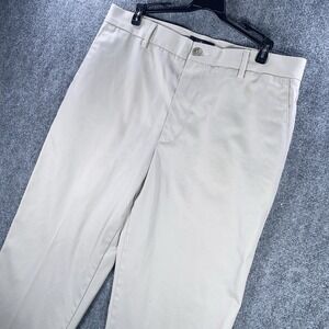 Dockers Chino Pants Mens 34x30 Beige Flat Front Pockets Preppy Comfort #AB915